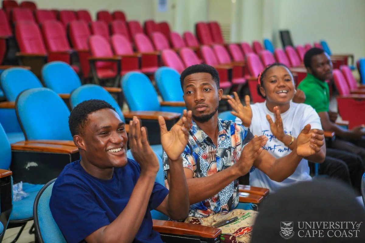TAGDev_UCC's tweet photo. Day 6 equipped the Second Cohort of TAGDev 2.0 Scholars at UCC with digital and personal mastery skills.

Prof. Edward Stephen Moore introduced scholars to coding &amp; machine learning, while Dr. Rita Holm Adzovie led a session on personal mastery, strengths and growth. https://t.co/MIauVfaD1F