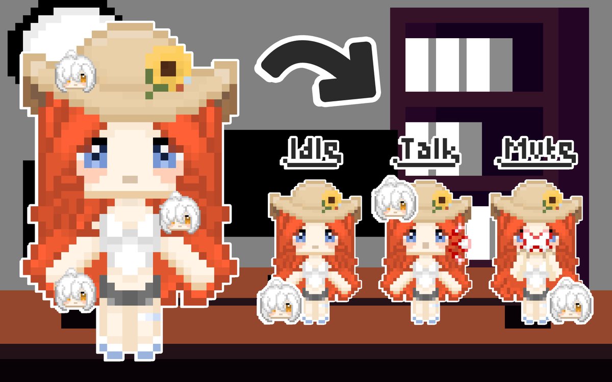 Kaykiiku's tweet photo. Fugi Pixel Nanami Chalichia
Link : https://t.co/SYx04UEeox
Tag : #pngtuber #vtuberindonesia #pixelart #streameroverlay #liveasset https://t.co/3P8LtnQNwU