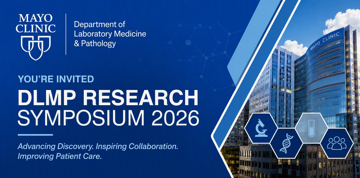MayoClinicPath's tweet photo. đŹ A huge thank you to our presenters, organizers, and attendees for making the 1st Annual DLMP Research Symposium a success! Inspiring research, meaningful discussions, and great collaboration throughout the day. đ#DLMP #ResearchExcellence #Pathology #LaboratoryMedicine https://t.co/zWqcURCAgv