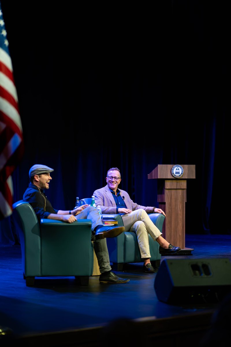 avemariauniv's tweet photo. Matt Fradd (Pints with Aquinas) visited AMU recently: stop running from rest. Drawing on Matthew 11:28, he named our flight from God through endless feeds and anxieties we won't hand over. Come back to the Father. #AveMaria https://t.co/xGs3pGpGVk