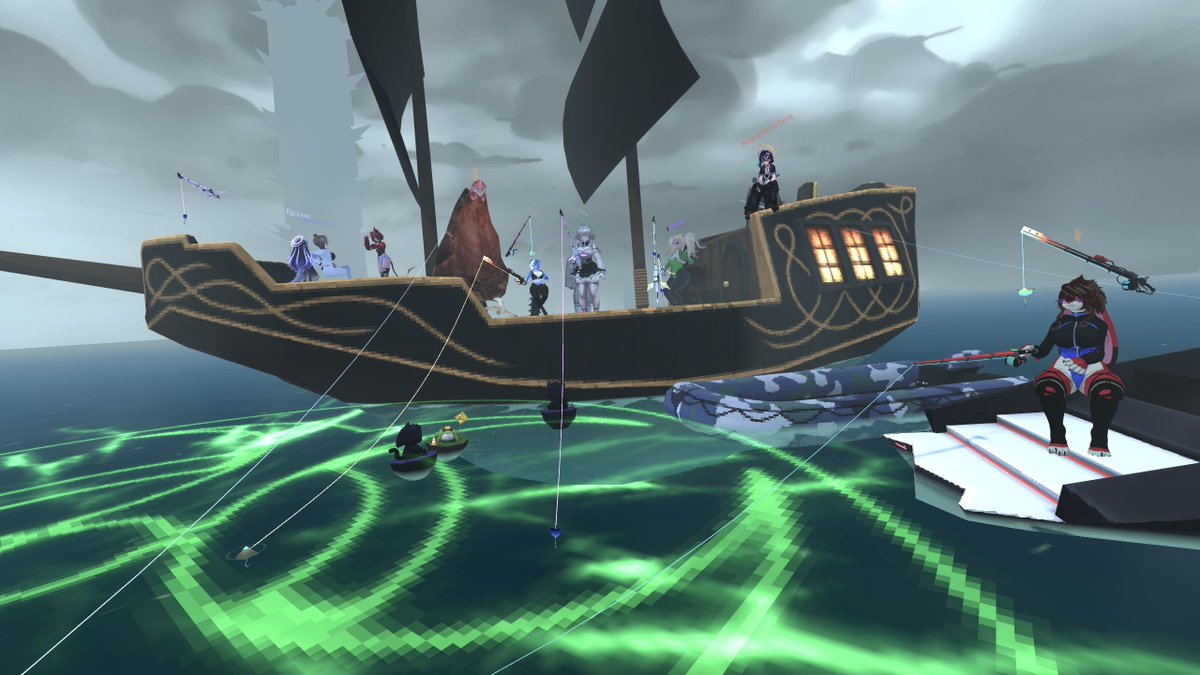 aPatatkat's tweet photo. fishing with frens is always better then alone <3 https://t.co/m1TyIod4PE