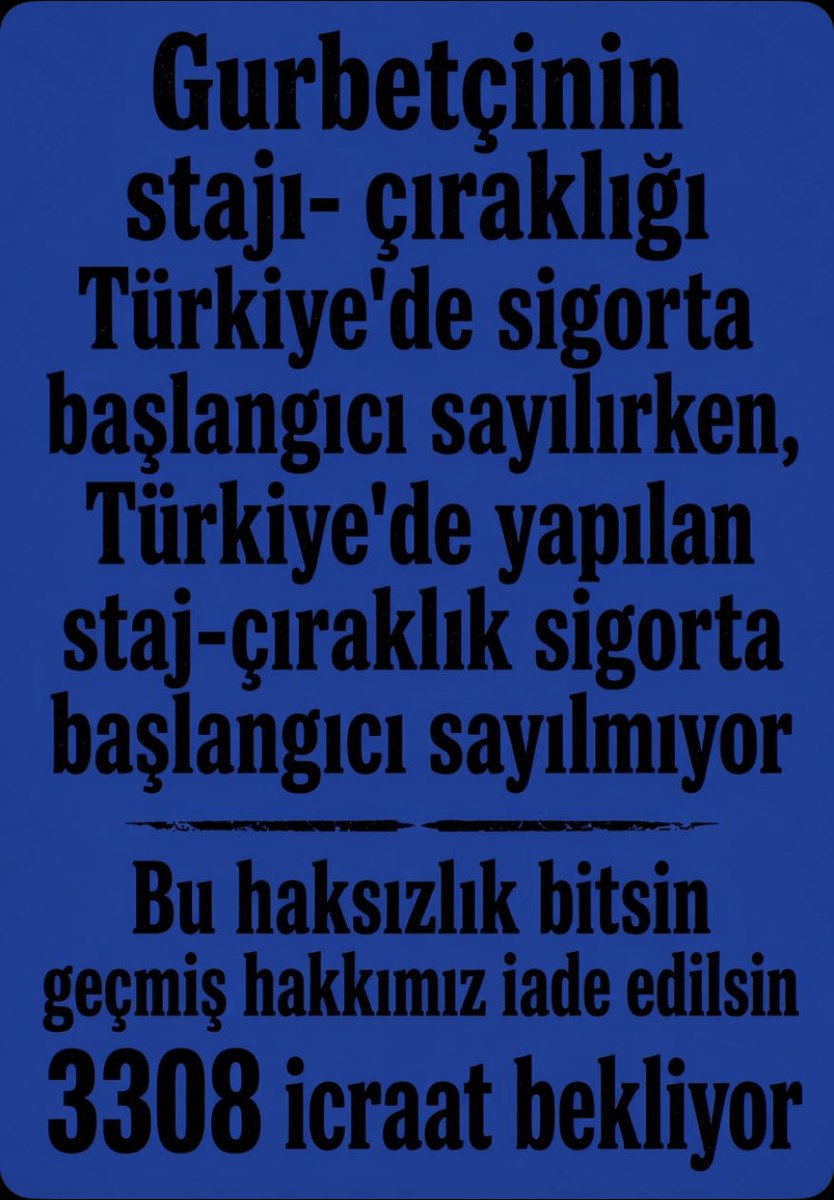 melekM_06's tweet photo. @CirakStajFED @zuhal_karakoc @yclblt06 @yasaryldrmMHP @mhpvahitkayrici @TmrOsmanagaoglu @SermetAtay @KverSemih @saffetsancakli @sadirdurmaz @Ramazannkasli @iletisim @csgbakanligi @tcmeb @tcmeb_mtegm @abakingurlek @HMBakanligi @ankahabera @anadoluajansi @bhanettr @dhainternet Mesleki Eğitim Yasası
#StajyerçıraklarBütçedeOlmalı https://t.co/CrJlsk2S9q