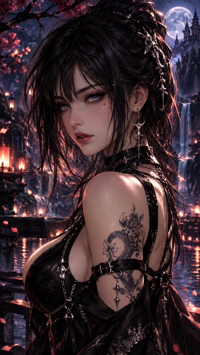 Lumetrixlqfa's tweet photo. Where moonlight meets the shadows of a forgotten kingdom. 🌙🥀
#AIArt #AnimeArt #DarkFantasy #GothicArt #AIイラスト #アニメイラスト #ダークファンタジー #ゴシック系 #AI绘画 #动漫美图 #暗黑幻想 #哥特风 https://t.co/kv2Hz5ll98