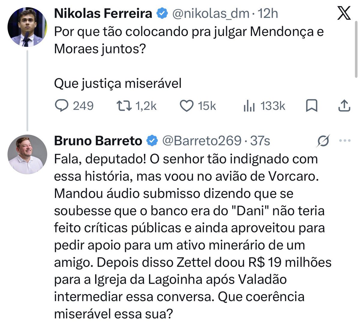 Barreto269's tweet photo. Ah, Nikolas Ferreira. Tanta coisa para explicar, mas o foco é sempre desviar a atenção para o inimigo. https://t.co/MKF88bCtUC