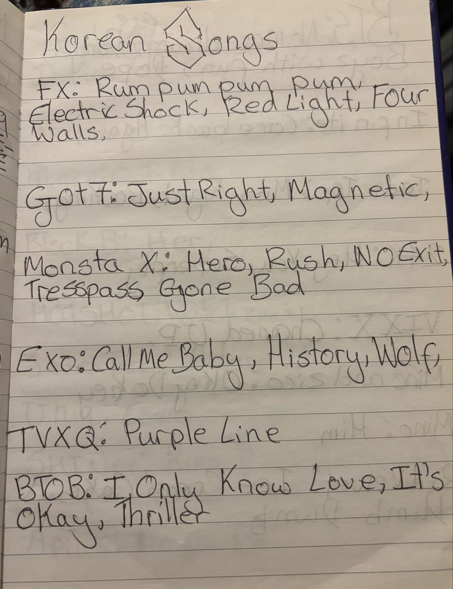 wishinspirit's tweet photo. woah nostalgia... i found my old notebook from like 2015 ish. i miss this era of kpop https://t.co/aSBKW67ZEW