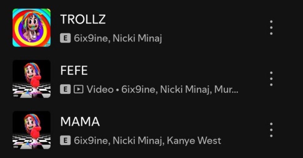 FABIOTHEBARB's tweet photo. nicki minaj &amp; 6ix9ine dont miss https://t.co/hBQGtU5ftR