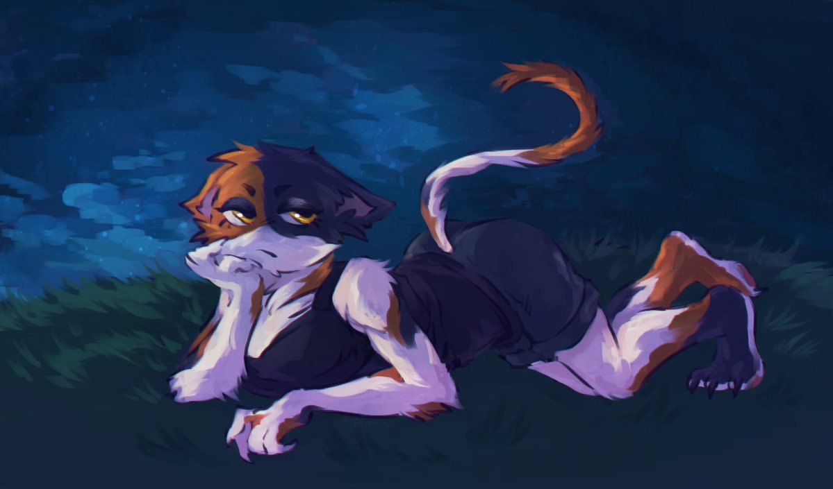 Alpupkissuka's tweet photo. I rarely draw any backgrounds, so I usually stick to something simple because I prefer to draw what’s in the foreground :c https://t.co/BLZcEhpJKb