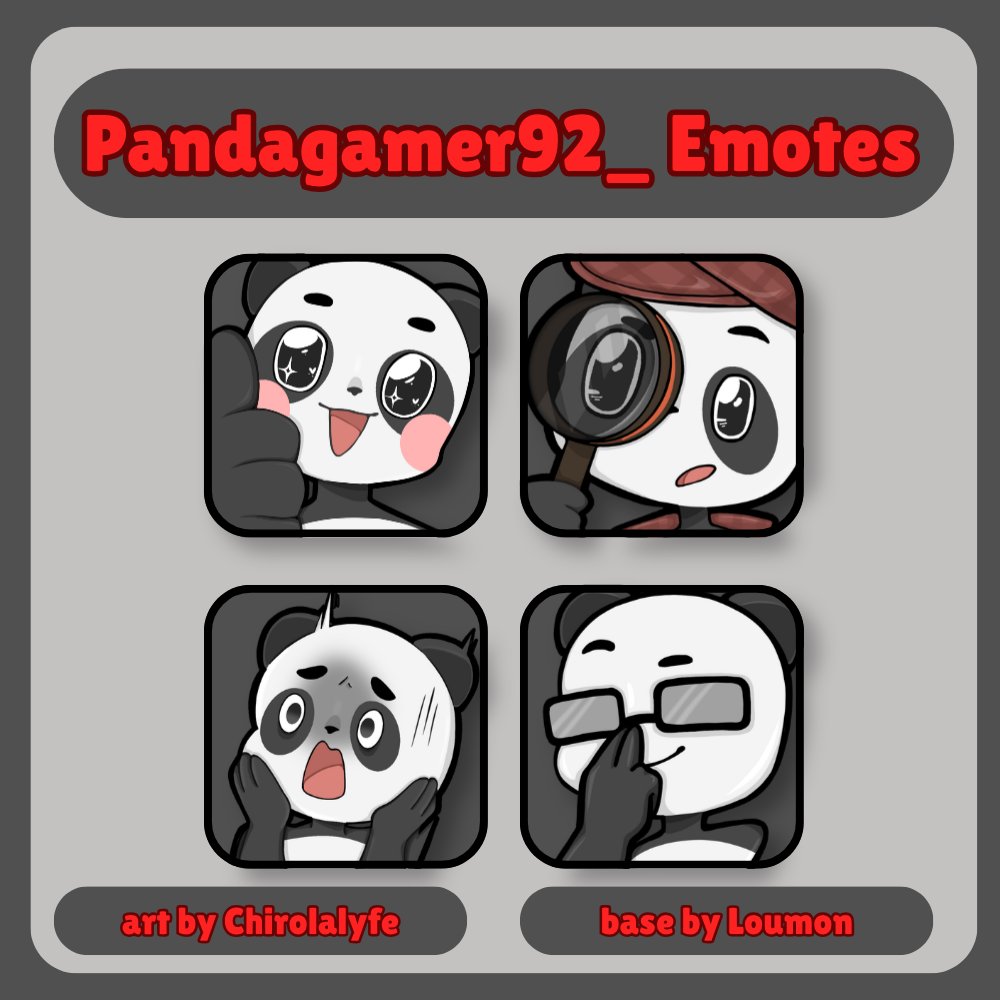 chirolalyfe's tweet photo. ✨Thank you pandagamer92_ for the Emote Commission on vgen💚
I really enjoyed drawing your silly lil panda man 🥺
#comm https://t.co/Kry3qyoXNn