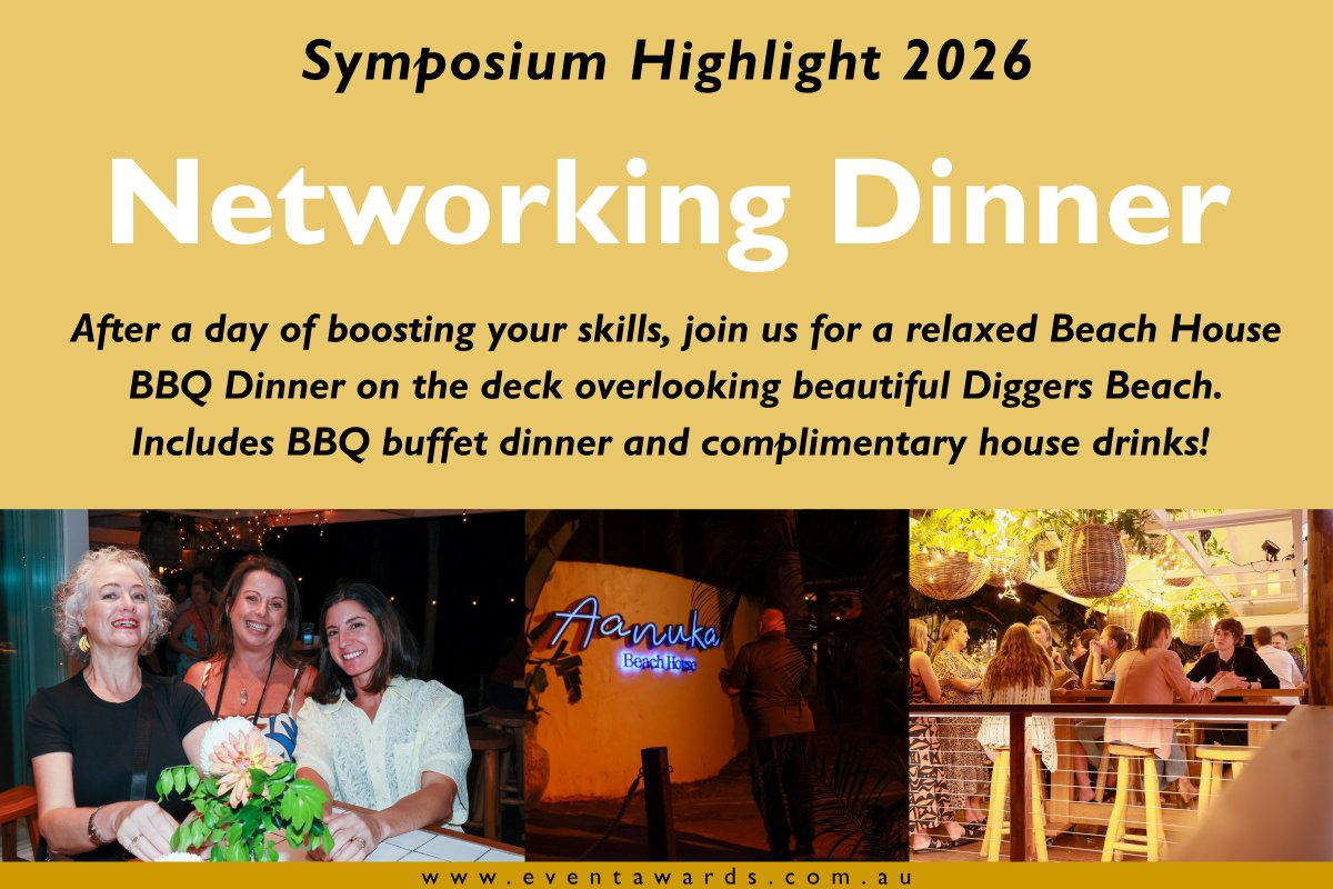 TheEventAwards's tweet photo. It’s not all work and no play… 🌴😉

After a day of learning Symposium delegates are invited to join us for a relaxed Beach House BBQ Dinner at Aanuka, on the deck overlooking beautiful Diggers Beach.

🎟️ https://t.co/Vl1o2v2c1r
#AustralianEventSymposium #CoffsCoast https://t.co/CUoDape2U5