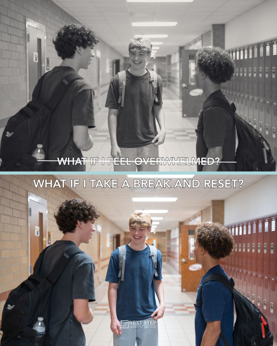NextStepTX's tweet photo. Sometimes it’s not about changing the situation, it’s about changing the “what if.” Swipe for a few reminders that can help shift the way we approach back-to-school stress, challenges, and mental health!

#schoolreminders #youthmentalhealth #mentalhealthmatters https://t.co/85eN5hJRUM