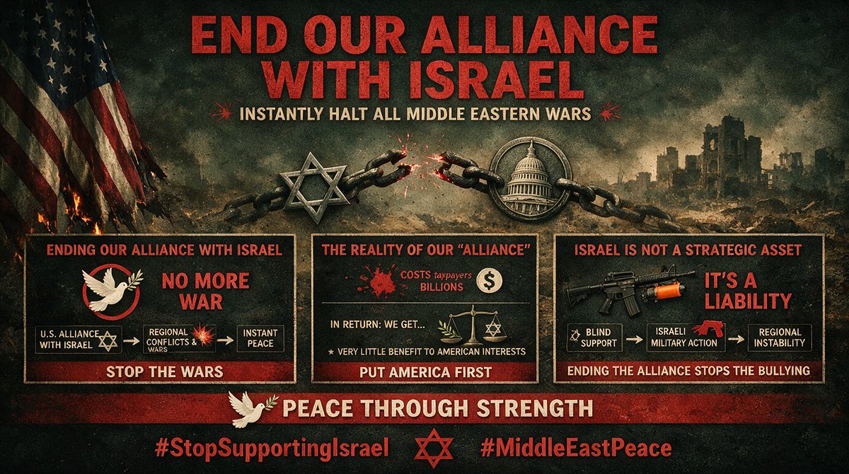 hallmark65409's tweet photo. @MarioNawfal Supporting Israel as an ally could potentially prolong conflicts in the Middle East rather than ending them instantly. #StopTheWars #StopSupportingIsrael https://t.co/0566cteVtm