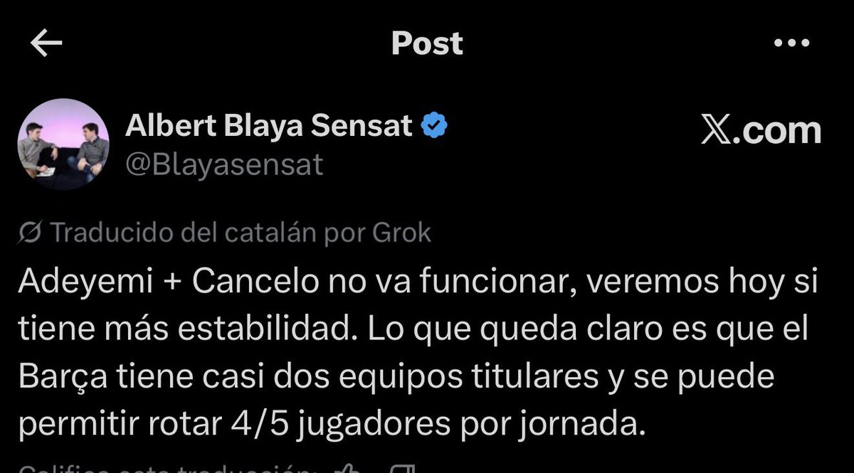 JuanDavidDI12's tweet photo. @Blayasensat @Msqueunclub1 Culpa de la traducción automática. https://t.co/mhaFqsstWD
