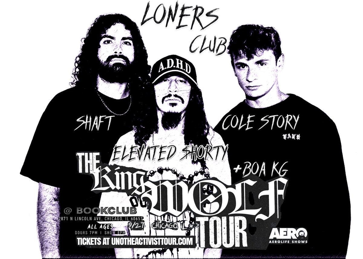 Elevated_Shorty's tweet photo. COME SEE ME AND MY TEAM PERFORMING LIVE IN CHICAGO FOR @unotheactivist ‘s #KINGWOLFTOUR 9/27 📍

Grab Tickets Here: https://t.co/t231SQUoQM 🎟️ https://t.co/RsUyARQ1mj