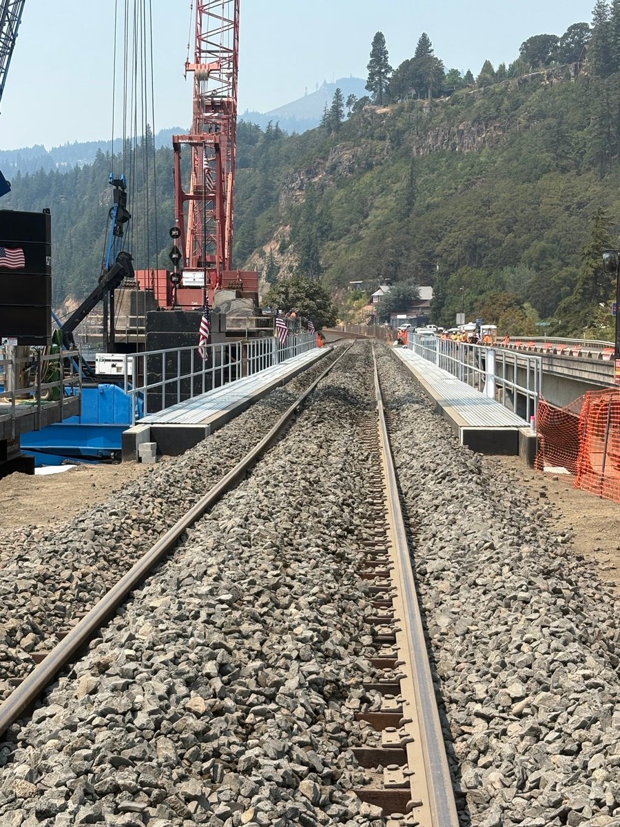 BNSFRailway's tweet photo. Two months’ worth of work completed in 37 hours.

This summer, BNSF teams completed the last of seven bridge replacements on Washington's Fallbridge Subdivision, strengthening a key agricultural corridor that connects customers to domestic and global markets. 

With the help of careful planning and coordination, crews replaced a 118-year-old bridge truss and completed infrastructure work that would normally take two months in just 37 hours, helping ensure reliable service ahead of harvest season and beyond.

Read more: https://t.co/viZLCg5rLy