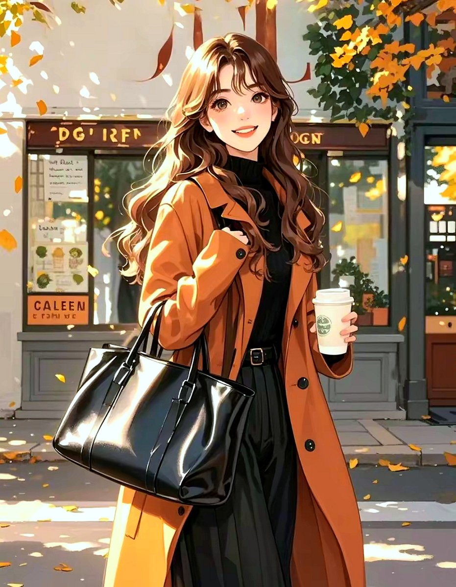 huiw6n's tweet photo. Sunny autumn afternoon is perfect for a walk with a warm latte in hand ， https://t.co/FwkoWidYv6