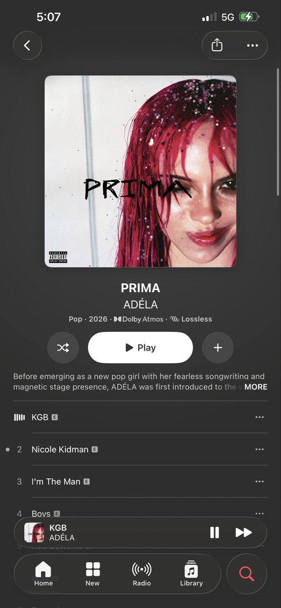kkotism's tweet photo. first adéla listen let’s see what all the fuss is about https://t.co/01WwrB5HHW