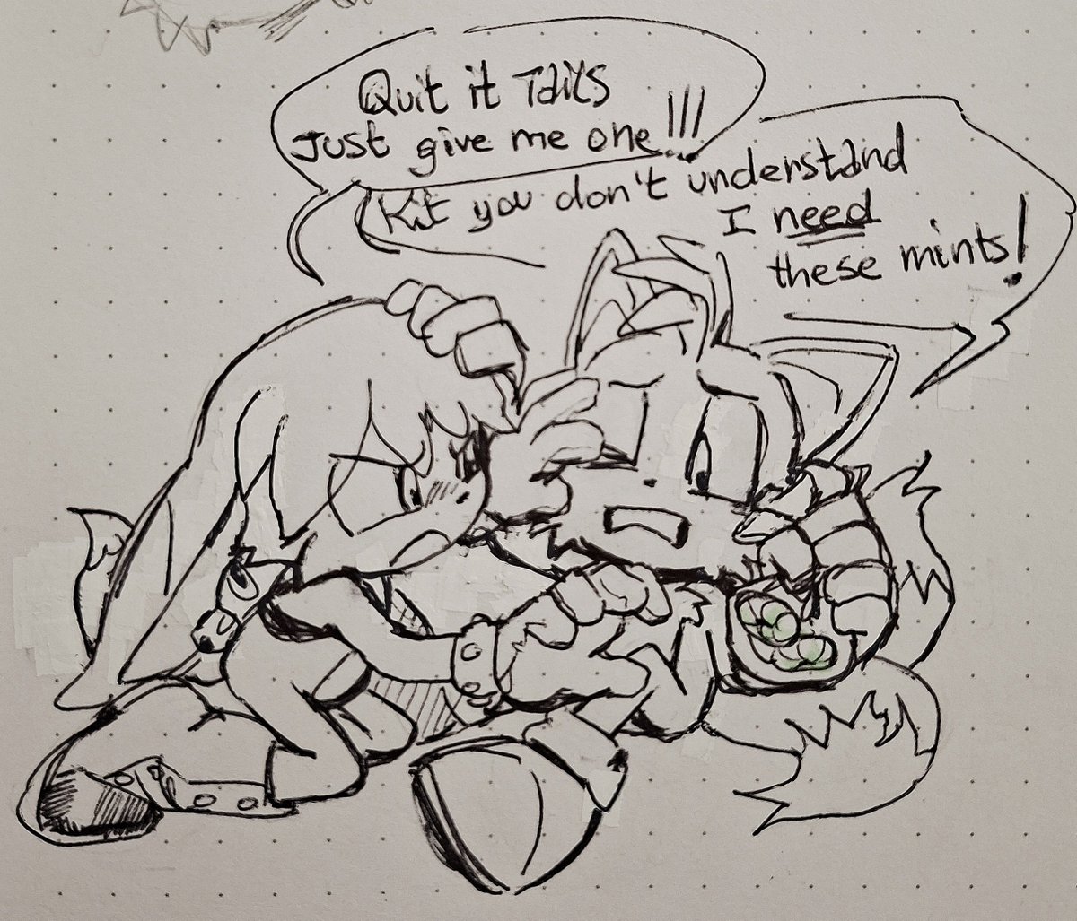 threedots000's tweet photo. #kittails week Day 3, argument,,, https://t.co/euiKtgTOag