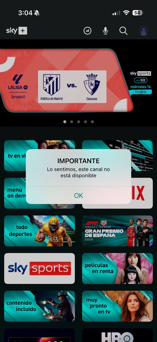 Bobap's tweet photo. @skymexico @ivanherram77 @SKYSportsMX Día 2 y seguimos igual. Y en DM ya mejor me dejaron en visto. https://t.co/nv208g9rpo