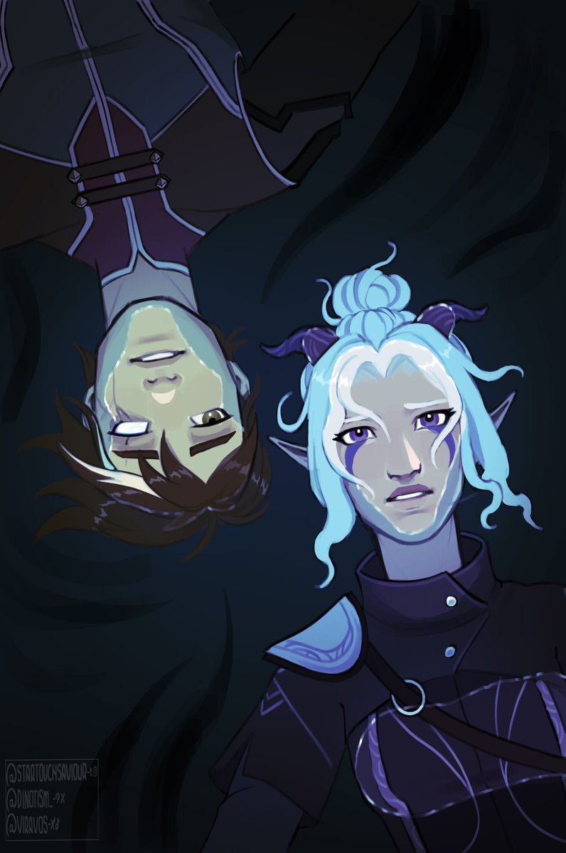 sapphicviravos's tweet photo. didn’t get 100 but drew it anyway #rayllum #rayla #callum #tdp #tdk #thedragonprince #thedragonking #fanart https://t.co/ApYPyHgdmH