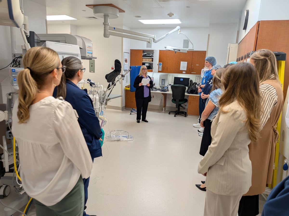 cshbrazosvalley's tweet photo. Our team gathered for a special blessing of our brand-new, state-of-the-art cystoscopy table. This technology allows us to perform urological procedures with greater precision, clearer imaging and enhanced comfort &amp; safety for our patients. 

#BrazosValley #MedicalAdvancements https://t.co/W8QorP53oE