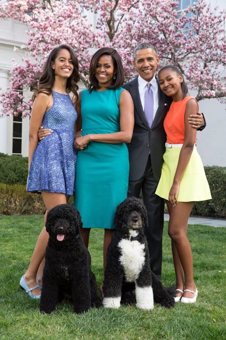 PopTingz's tweet photo. The Obamas’ beloved dog Sunny has died at the age of 14. The family welcomed her in August 2013, during Barack Obama’s second term as president. https://t.co/hZd0r4mMWk