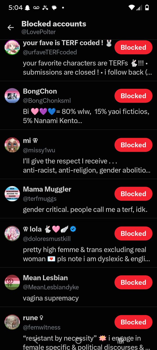 LovePolter's tweet photo. Blocking every TERF I see. They aren't worth my time.
TRANS WOMEN ARE WOMEN 🏳️‍⚧️ 🫂 https://t.co/3B3coazx2K