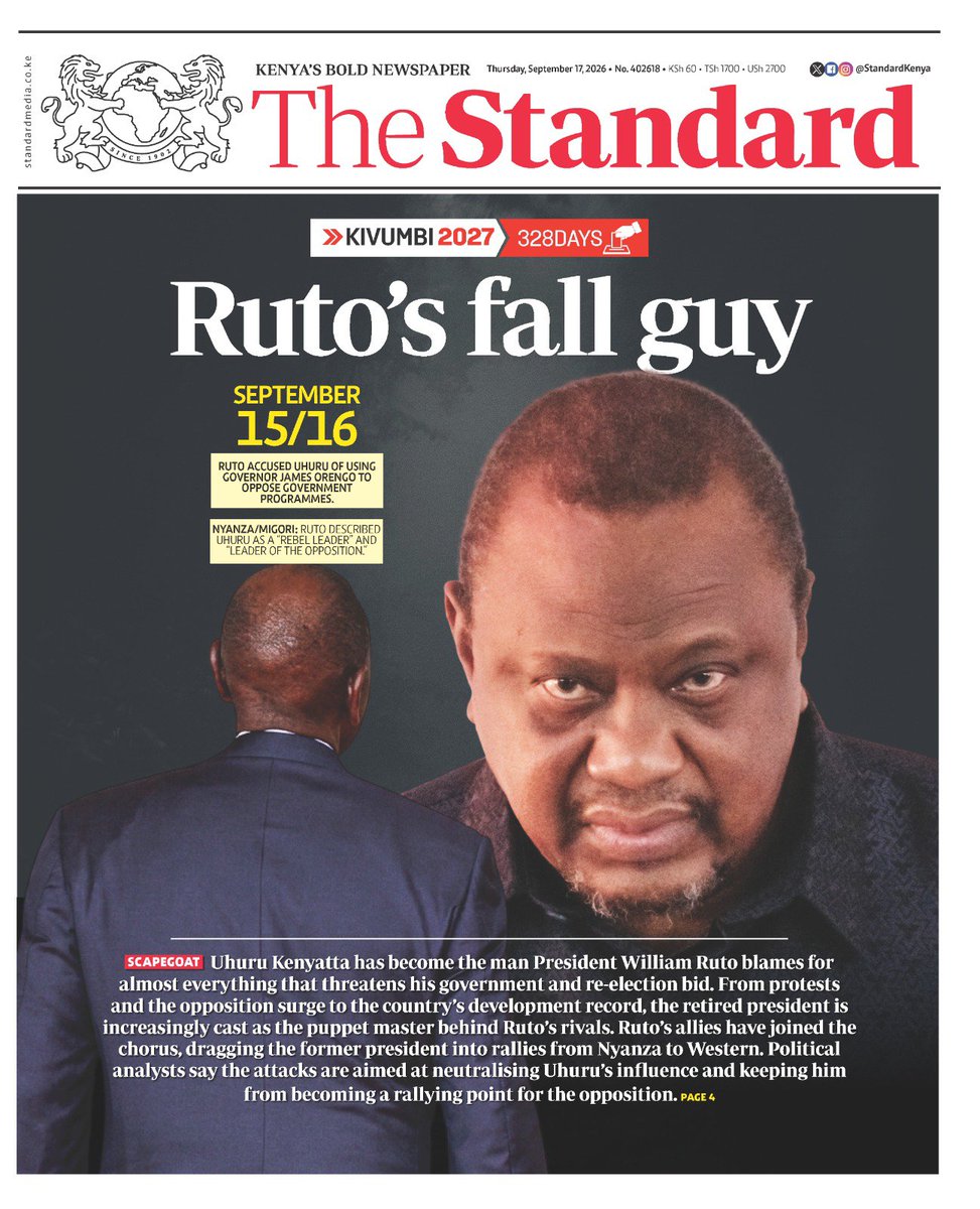 KaaOlunga23's tweet photo. Early bird today's paper https://t.co/Tmcegf83s5