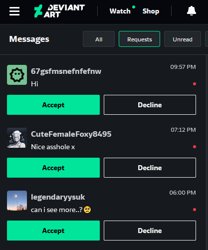 RenOnline_'s tweet photo. feels so good seeing all these people on deviant art simping on my ass haha https://t.co/cXxfm0Pcp9