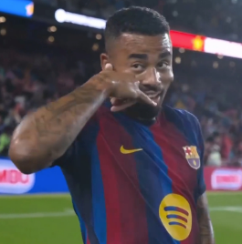 BarcaUniversal's tweet photo. 🚨 CRAZY FACT: Gabriel Jesus has now more goals than Vinicius Jr. and Diomande COMBINED this season:

- Gabriel Jesus: 2 goals
- Vini &amp; Diomande: 1 goal

Barça paid ONLY €10m for him. https://t.co/zXRdmdqTWH