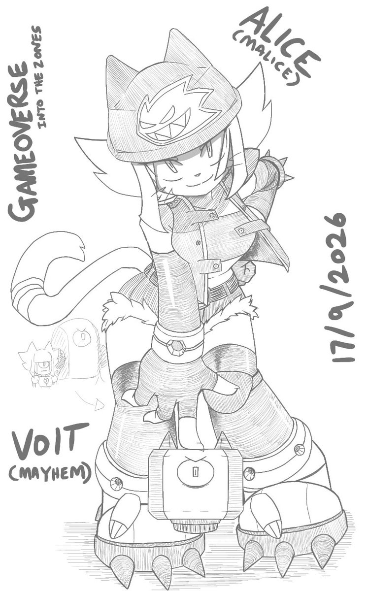 OhDot026's tweet photo. Alice (Malice) and Volt (Mayhem) #gameoverse https://t.co/JTGeyJ4qnm
