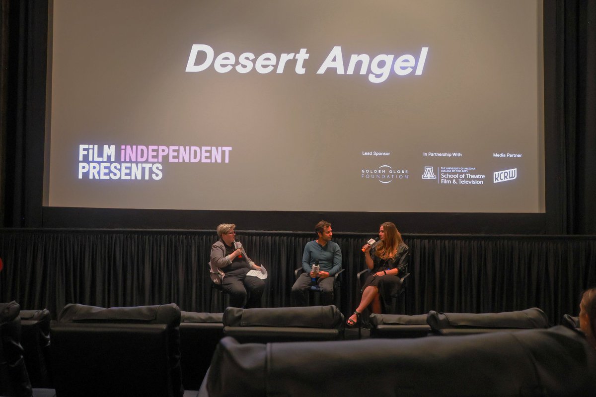 filmindependent's tweet photo. #FiPresents was joined by ‘Desert Angel’ director/producer Vincent DeLuca, producer/editor Jillian Corsie and executive producer Danny Ramirez, who document the incredible life of Rafael Larraenza, a Mexican immigrant rescuing lost immigrants at the border. Moderated by Film Independent Senior Programmer Jenn Wilson, and in partnership with the University of Arizona School of Theatre, Film & Television (TFTV). 📸: Kayla Oaddams/Getty Images
More inspiring stories here: https://t.co/O0CrLET6y7