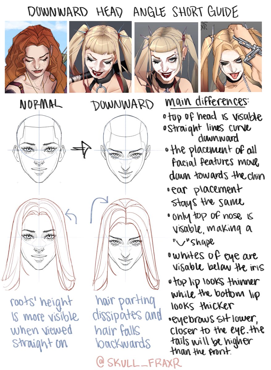 skull_fraxr's tweet photo. little head angle guide! another request from a mutual https://t.co/OKVyrWkSt4