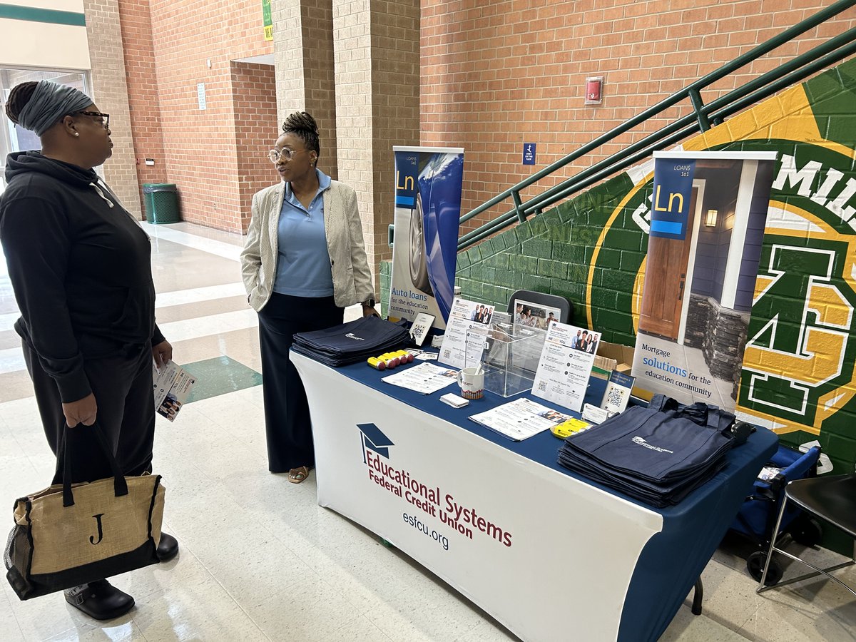 ESFCU's tweet photo. Our team joined St. Mary’s County Public Schools for its Transportation In-Service at Great Mills High School, connecting with transportation staff and showing our appreciation for the important role they play in supporting students and families. https://t.co/JPtVnllkYc
