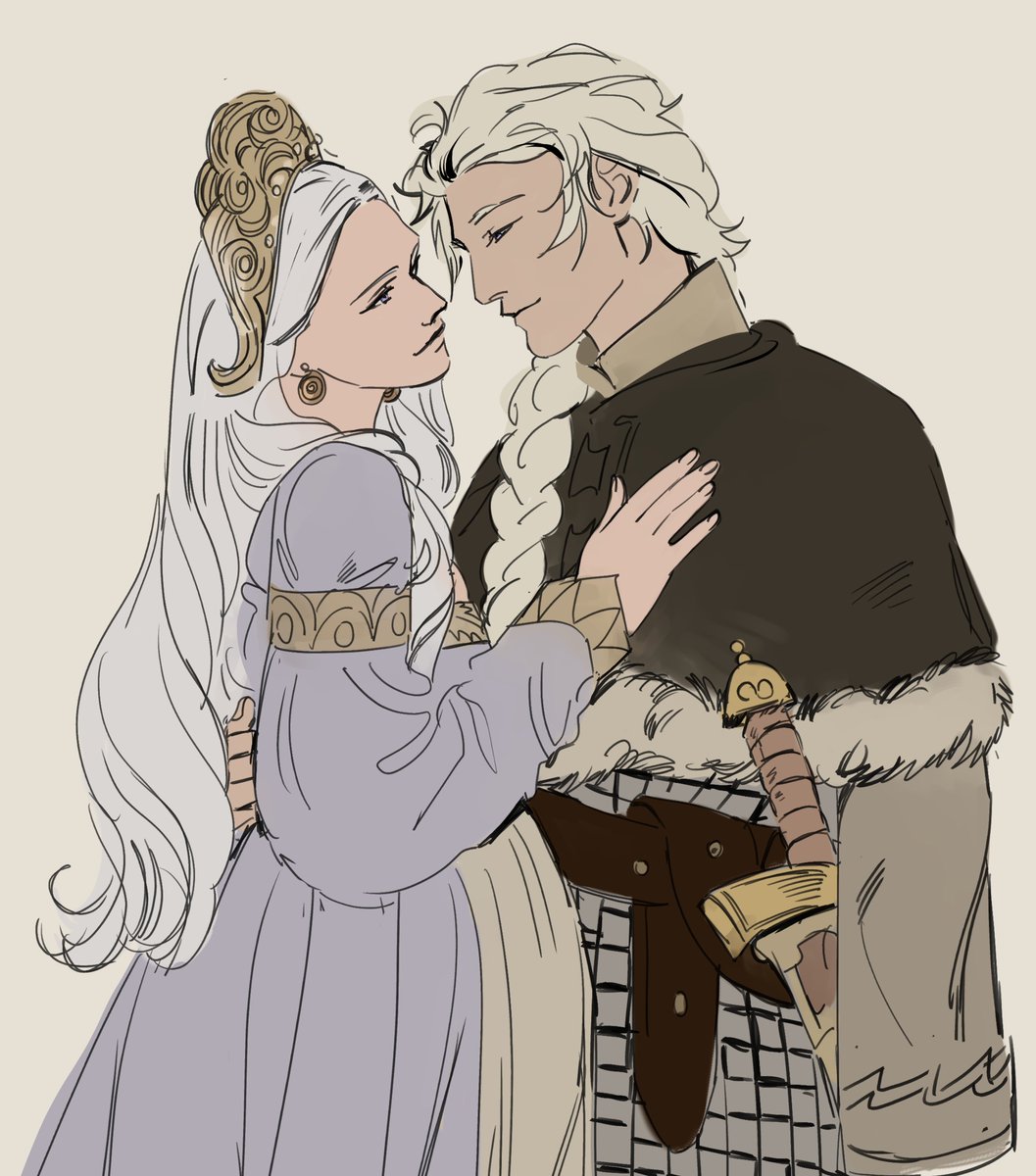 Cj_KhalifP's tweet photo. f!aenys (pregnant) x f!maegor KOFI REQUEST! <3 https://t.co/Qph014s2u5