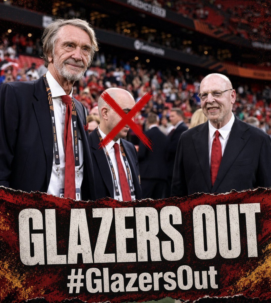 ChinoUTD's tweet photo. 🚨 Manchester United fan blasts the Glazers and INEOS amid pressure on Michael Carrick:

��️ Reporter: “Maybe we see Carrick sacked soon. Sometimes changing the manager can save a season.”

🗣️ Fan: 

“Save what? They’ve been ‘saving the season’ for about ten years.

Sack Carrick. Go on. Sack him tomorrow. Bring another manager in. Give him six months. Everyone gets excited, players start running again, Old Trafford is bouncing and we’re told Manchester United are back.

Then the manager asks for players. Doesn’t get everything he needs. Results turn. Suddenly he’s useless. Sack him as well.

How many times are we going to do this before somebody at the football club has the courage to look upstairs?

At some point you have to become curious. How many different managers have to fail under the same football club before somebody accidentally investigates the people choosing the managers?

That’s the incredible thing about Manchester United. The manager is apparently always responsible for the cycle, but the people running the cycle somehow survive every version of it.

Eventually the Glazers and INEOS have to stop pointing downstairs.

There’s nobody left down there they haven’t blamed.”