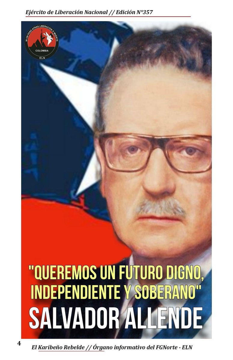 KaribeRespaldo's tweet photo. #16DeSeptiembre2026 | Edición N°357 "DE NUEVO LA GUERRA CONTRA LA PAZ" | #ElELNNuncaSeraUnCartel 

Desde hace más de 70 años se viene dando una continua lucha entre la paz y la guerra dada la violencia sistemática que se vive en el país.

👇
https://t.co/xVLNoqTRlR
#FueraImperio https://t.co/WdHQv76l5D