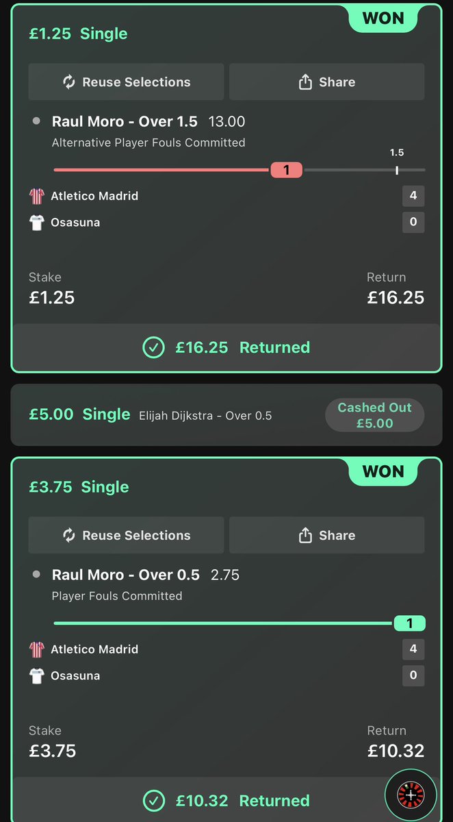 Smudgey06's tweet photo. arguably the best single night in the group so far for me and @MatchdayEdge_ 

Making 22units profit in one night is a unreal feeling

Been a shit month so far but just like that we soar into profit 

Free group anyone can join 

https://t.co/YTUjLxAMbZ

^^^
Link to join https://t.co/fjGSmtbgEQ