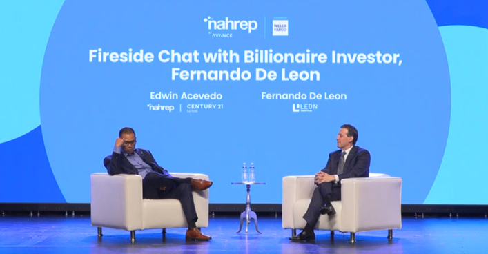 NAHREP's tweet photo. 💬 A fireside chat with billionaire investor Fernando De Leon on capital, conviction, and the discipline behind building wealth that lasts. #AVANCEGlobal #NAHREP https://t.co/VExl9kpod6