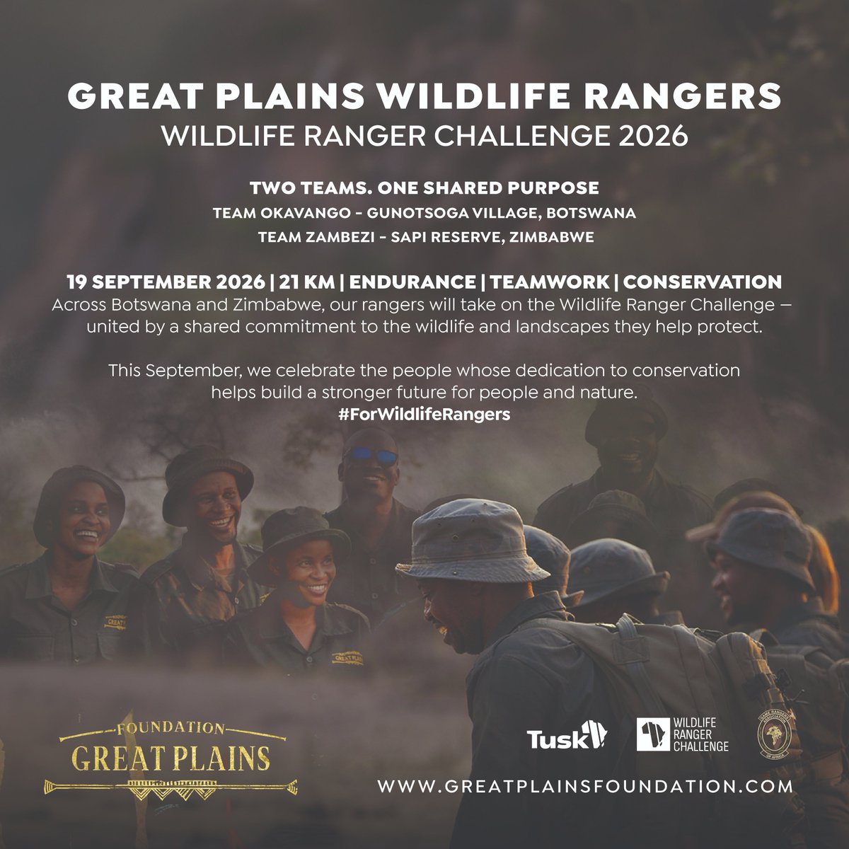 safariuk's tweet photo. Safari Consultants is proud to be sponsoring the Zambezi team from Great Plains Foundation @GreatPlainsCons as they take on the challenge. Funds raised will support their Wildlife Ranger Programmes - helping strengthen wildlife and ecosystem protection... https://t.co/hS9Carmcml