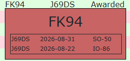 hj6mr_'s tweet photo. GRID #100 VUCC!!!
Thanks, Frans, for these two contacts especially the IO-86 satellite contact, as your confirmation secured my VUCC.
@FransJr https://t.co/YJ8CePhgVp