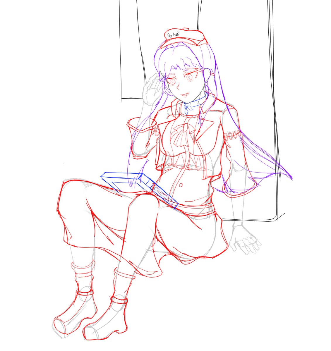 hafihafiy2's tweet photo. Wow maybe I'm not bad at drawing a dress. The skirt is bad though. https://t.co/77vfiDmQvg