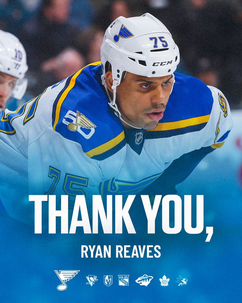 StLouisBlues's tweet photo. Thanks for everything, Reavo 👊 Congrats on your retirement! https://t.co/PGVBQE3W5r