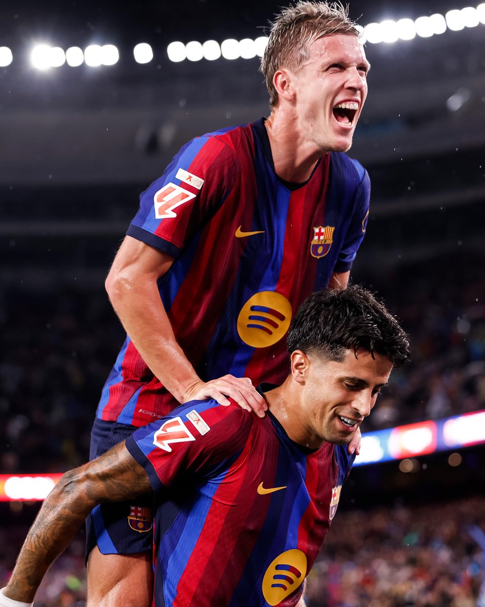 brfootball's tweet photo. Elche 0-5 Barça
Barça 5-2 Rayo Vallecano
Valencia 0-5 Barça
Barça 5-1 Feyenoord
Barça 7-2 Racing Santander

Barcelona have scored 5+ goals in FIVE matches so far this season.

They've only played seven games total 😮‍💨 https://t.co/J4A9sOIPJR
