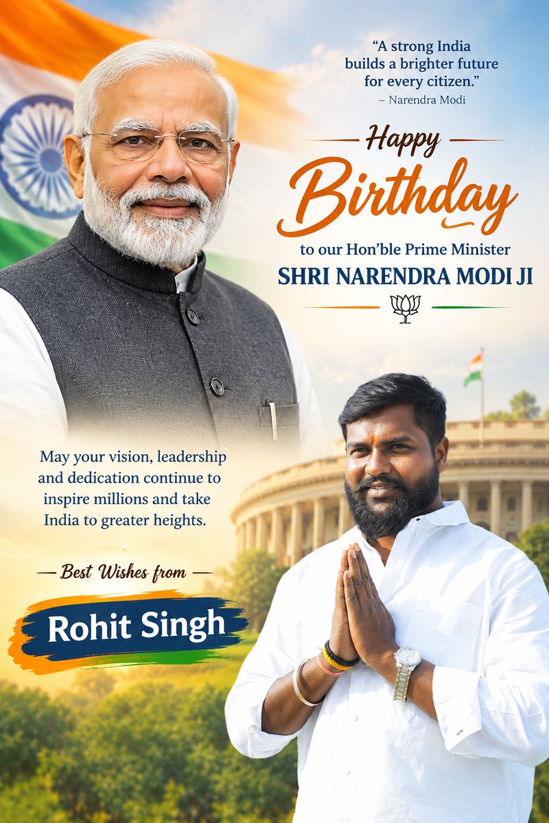 rohitkumar9848's tweet photo. #happybirthdaymodiji

@narendramodi @PMOIndia 

#narendramodiji https://t.co/kgihPZ1WPt