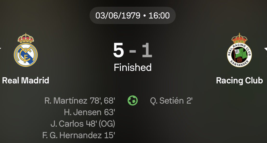 john322226's tweet photo. Barcelona fans are acting like Real Madrid didn’t score 5 goals against that small racing Santander club. https://t.co/6Zh82frp8T