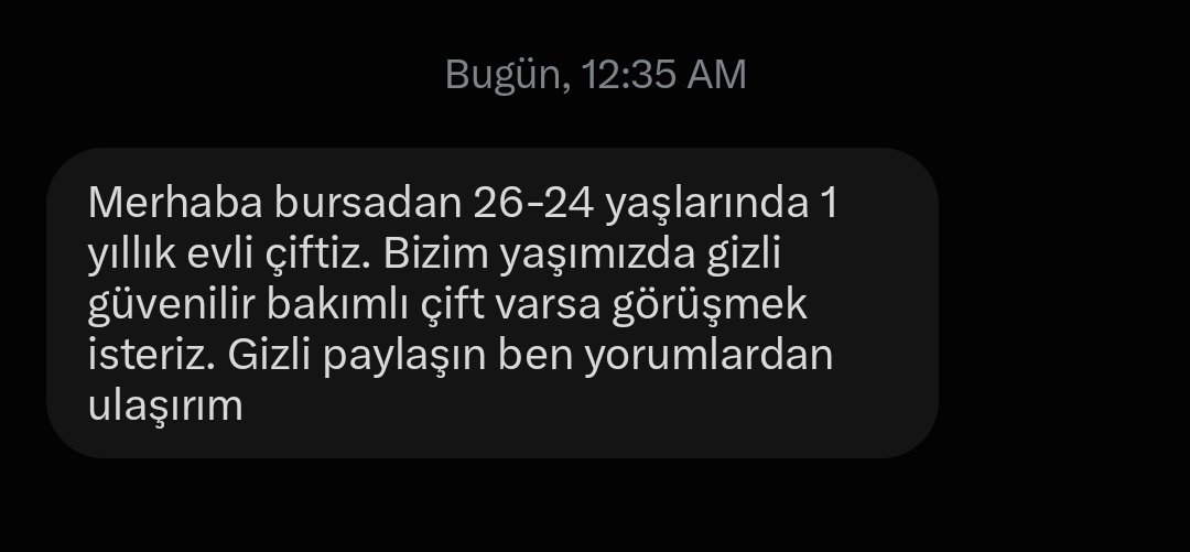 Bursaciftbulsma's tweet photo. #bursaçift #bursa #swingerçift  #çift https://t.co/NJbTKeZ35R