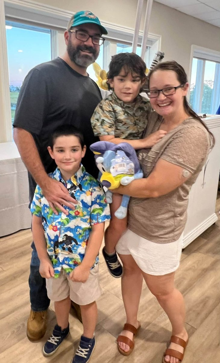 ksample5's tweet photo. ⛳️☀️GOLFING TO MAKE GIO, HADASSAH &amp; ATREYU’S DREAMS COME TRUE! @SunFound
ALL-VOLUNTEER OCEAN CITY CHAPTER hosted their 31st Annual Golf Tournament. Gio w/Lvl 3 Severe Autism, Hadassah W/tuberous sclerosis &amp; epilepsy, and Atreyu W/ profound ADHD are going to FL w/their families☀️ https://t.co/eL6x5UsaXj