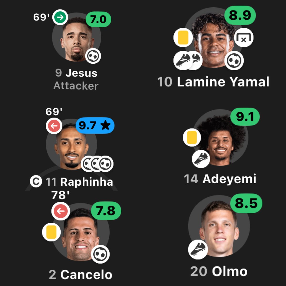 CrewsMat10's tweet photo. All of these in just a single game is insane. Can’t believe this is our life right now. 😭❤️ https://t.co/LTMWoscNeb