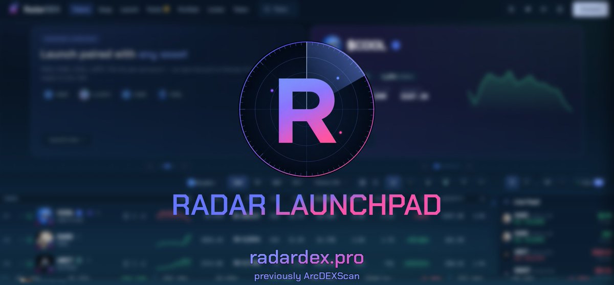 ArcDEXScan's tweet photo. 🛰 Arc officially launched mainnet today!

🔥 It's the start of new chapter!
RadarDEX is becoming full launchpad! Only tokens launched through RadarLaunchpad! Clean showcase, live feed and new launch mechanics.

What's next:
✔️ New website design
✔️ More launch formats for creators
✔️ Tokenomics, airdrop and RadarDEX token launch announcement

⚠️ Important:  RadarDEX token does NOT exist yet. We are not running any sale, we have not opened any claim. Any "RadarDEX token" before our official announcement is a scam. The team never DMs you first!

Stay tuned and wait for the official announcement. The best is just beginning 🛰
