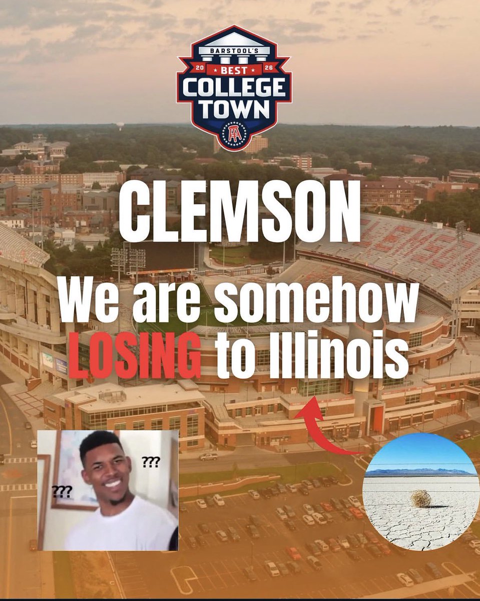 BarstoolClemson's tweet photo. DO Y’ALL WANT A PARTY?!?!

LIKE &amp; REPOST OUR PINNED TWEET

TEXT “CLEMSON” TO 90448 THEN Y AFTER THEY MESSAGE

VOTING CLOSES TONIGHT @ 11:59 PM https://t.co/o7mn3MbVMt